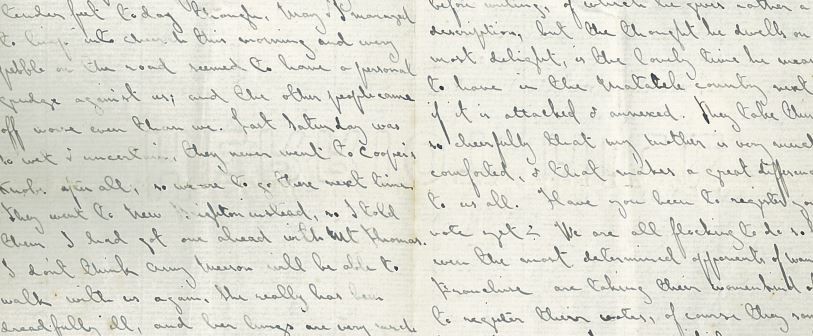 A letter from Margaret Stoddart to Rosa Spencer Bower