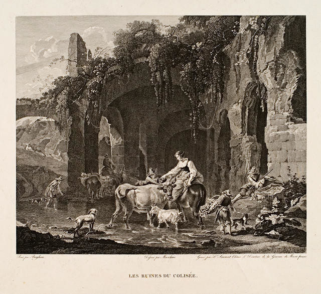 Les Ruines du Colisée (after Nicolaes Berchem)