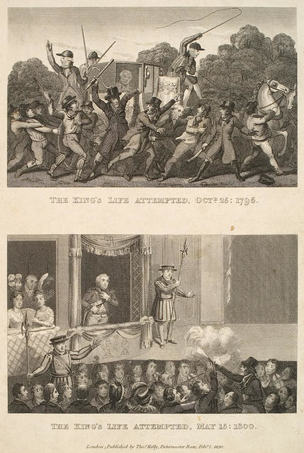 The King’s Life Attempted, Oct 25 1795
The King’s Life Attempted, May 15 1800