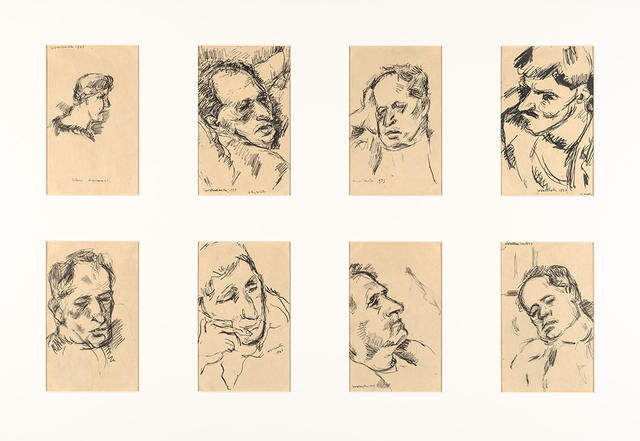 Eight Portrait Sketches