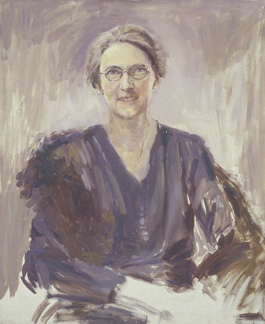 Unfinished portrait of Evelyn Couzins, Mayoress