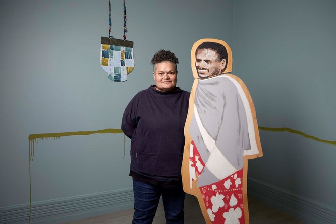 Salote Tawale Love from here (installation view) 2021. Murray Art Museum Albury. Image by Jeremy Weihrauch.