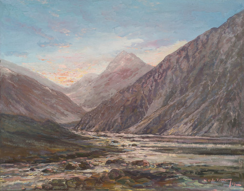 Blythe Fletcher Mount Cook. Gouache. Collection of Christchurch Art Gallery Te Puna o Waiwhetū