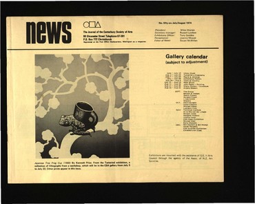 Canterbury Society of Arts News, number 56, July/August 1974