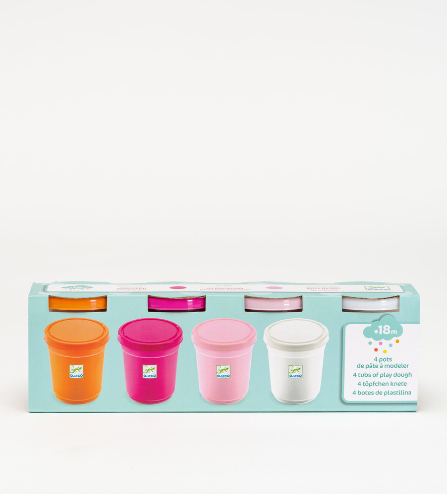 Play Dough - 4 Tubs Pastel Colours