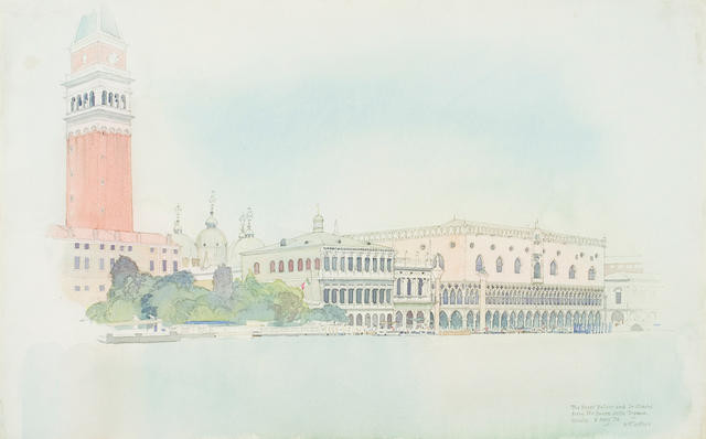 The Doges’ Palace and St Marks From The Punta Della Dogana Venice 6 May 1974