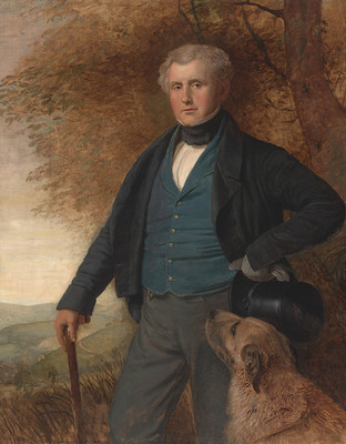 Joseph Severn Portrait of John Crossley of Scaitcliffe M.A. Todmorden. Collection of Christchurch Art Gallery Te Puna o Waiwhetū, presented by Mrs Turnbull 1981