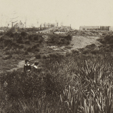 Dr Alfred Charles Barker Christchurch Government Buildings 5.45 a.m. Dec 16 1858 (detail) 1858. Albumen photograph. Barry Hancox Collection