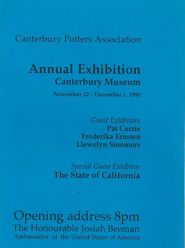 Canterbury Potters Association exhibition 1995