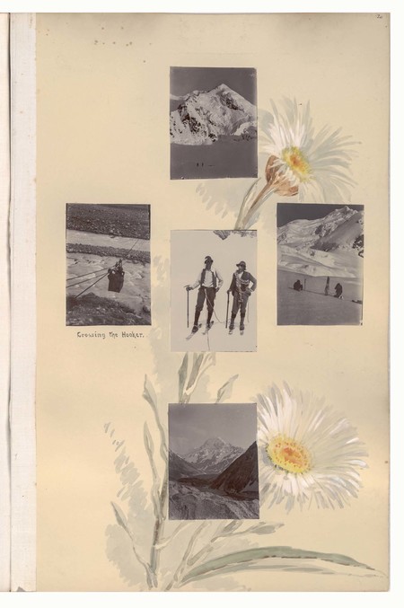 Margaret Stoddart Crossing the Hooker. Album 2, Canterbury Museum, 2015.115.77-82, p.20