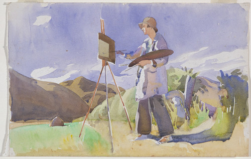 Olivia Spencer Bower Ngaio Marsh Painting c.1934–9. Watercolour. Presented by the Friends of the Robert McDougall Art Gallery Inc, 1993. Reproduced courtesy of the trustees of the Olivia Spencer Bower Foundation