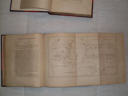 Map of Dusky Sound and Resolution Island, from James Cook, A Voyage Towards the South Pole and Round the World (London, 1777, 2 vols.). Collection Christchurch City Libraries Ngā Kete Wānanga-o-Ōtautahi