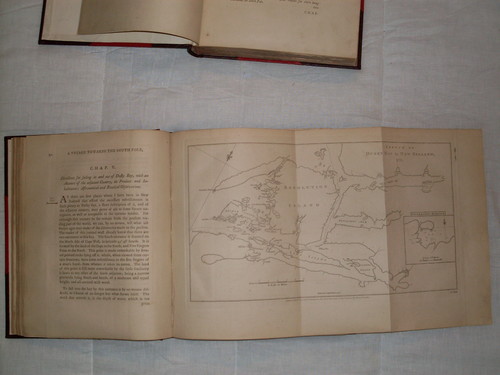 Map of Dusky Sound and Resolution Island, from James Cook, A Voyage Towards the South Pole and Round the World (London, 1777, 2 vols.). Collection Christchurch City Libraries Ngā Kete Wānanga-o-Ōtautahi