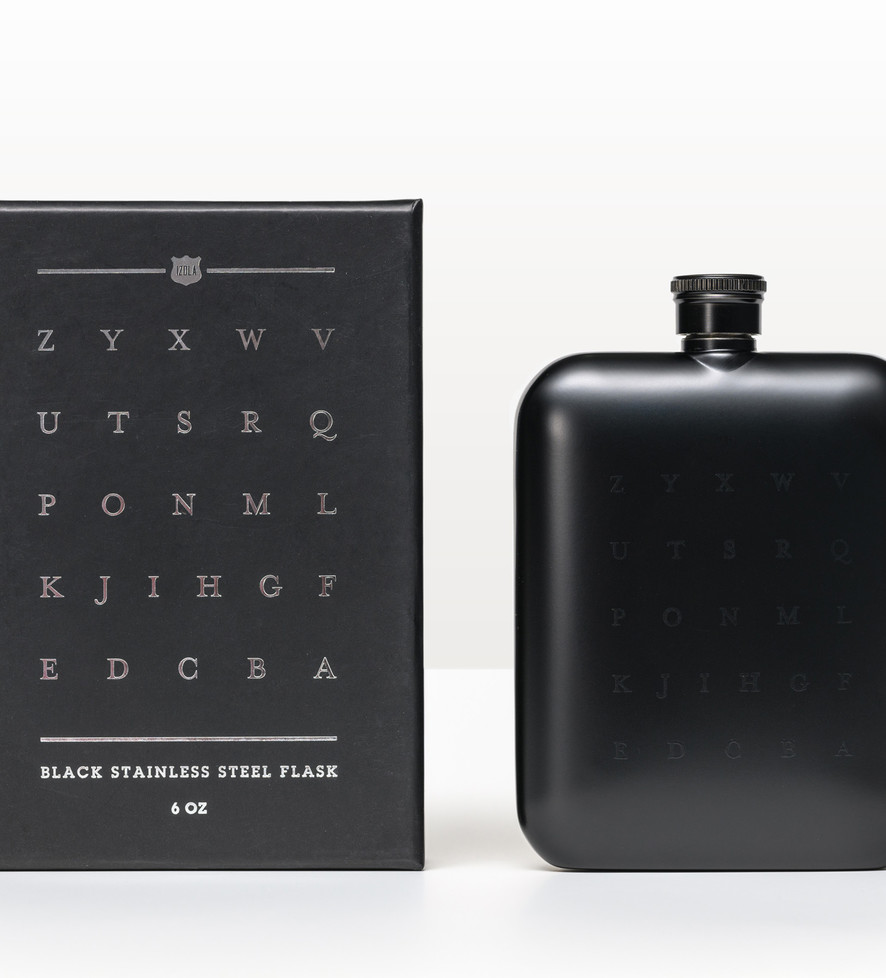 ZYX Flask (6 Oz: Black) SOLD OUT