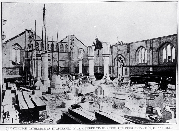 Christchurch Cathedral in 1878...
