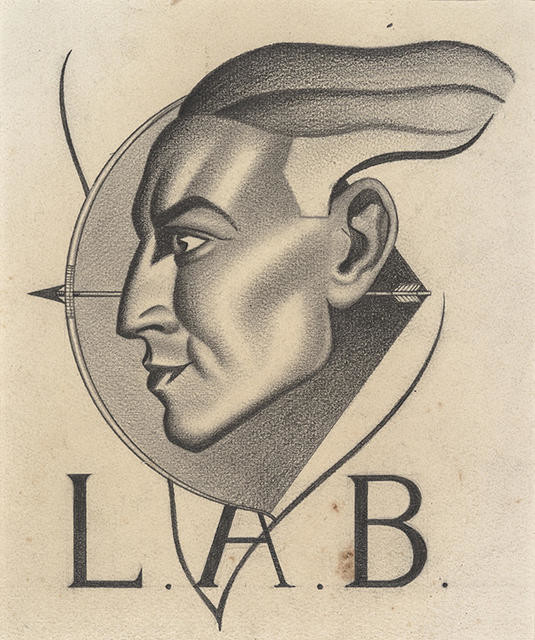 Bookplate design for Lawrence Baigent