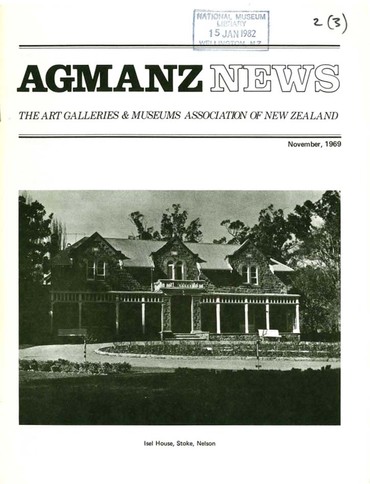 AGMANZ News Volume 2 Number 3 November 1969