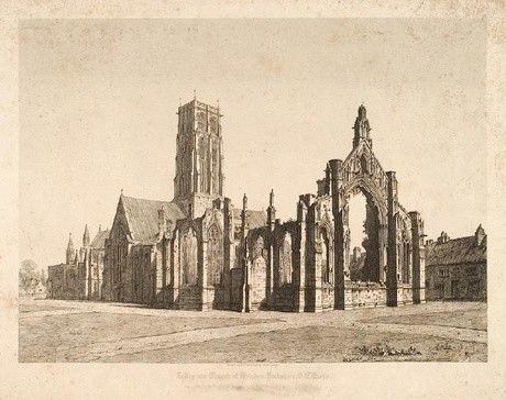 John Coney Collegiate Church Of Howden Yorkshire (S.E. View). Engraving. Colelction of Christchurch Art Gallery Te Puna o Waiwhetū; Sir Joseph Kinsey bequest  