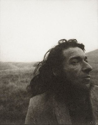 Mark Adams Portrait of the Painter Tony Fomison at Tai Tapu, Banks Peninsula, 1972 platinum photograph, collection Christchurch Art Gallery Te Puna o Waiwhetū, purchased 2007.