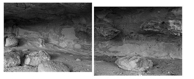 Maerewhenua Site. Waitaki River Valley, North Otago. Pora. ab. Diptych. 2016