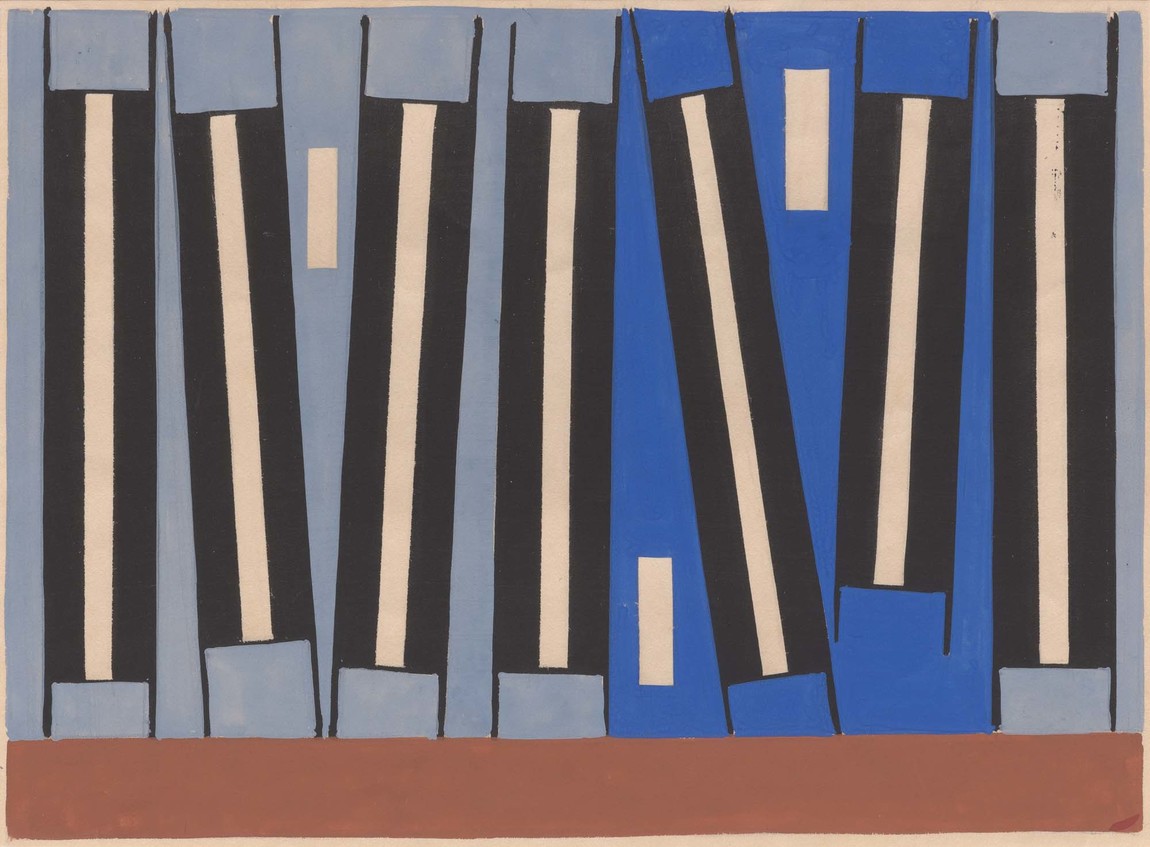 Gordon Walters Untitled 1955. Gouache. Collection of Christchurch Art Gallery Te Puna o Waiwhetū, purchased 2015. Reproduced courtesy of the Gordon Walters Estate
