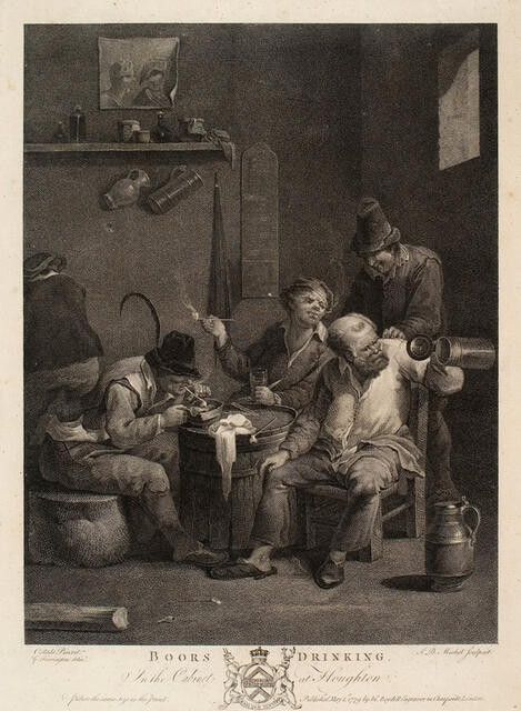 Boors Drinking (In The Cabinet At Houghton)