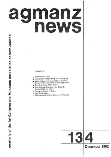 AGMANZ News Volume 13 Number 4 December 1982