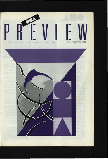 Canterbury Society of Arts Preview, number 137, December/January/February 1987/8