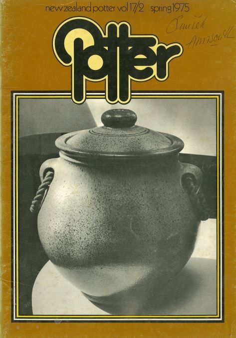 New Zealand Potter volume 17 number 2, Spring 1975