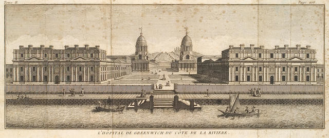 L’Hôpital de Greenwich du côte de la riviere