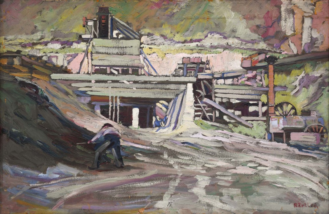 Rose Zeller Untitled c.1925. Oil on board. Collection of Christchurch Art Gallery Te Puna o Waiwhetu, presented by Henry Maitland Tomlinson