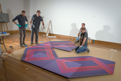 Michael Eaton Untitled mural 1974. Acrylic on board. Collection of Christchurch Art Gallery Te Puna o waiwhetū, gifted to the Gallery by Orica Chemnet, New Zealand Ltd, 2011