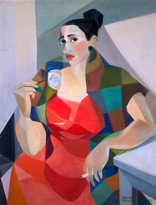 Louise Henderson Portrait of Betty Curnow 1954. Oil on canvas. Purchased, 1972Reproduced with permission