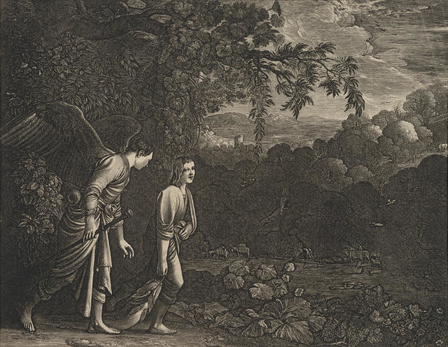 Tobias With The Angel Dragging The Fish - 1613