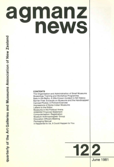 AGMANZ News Volume 12 Number 2 June 1981