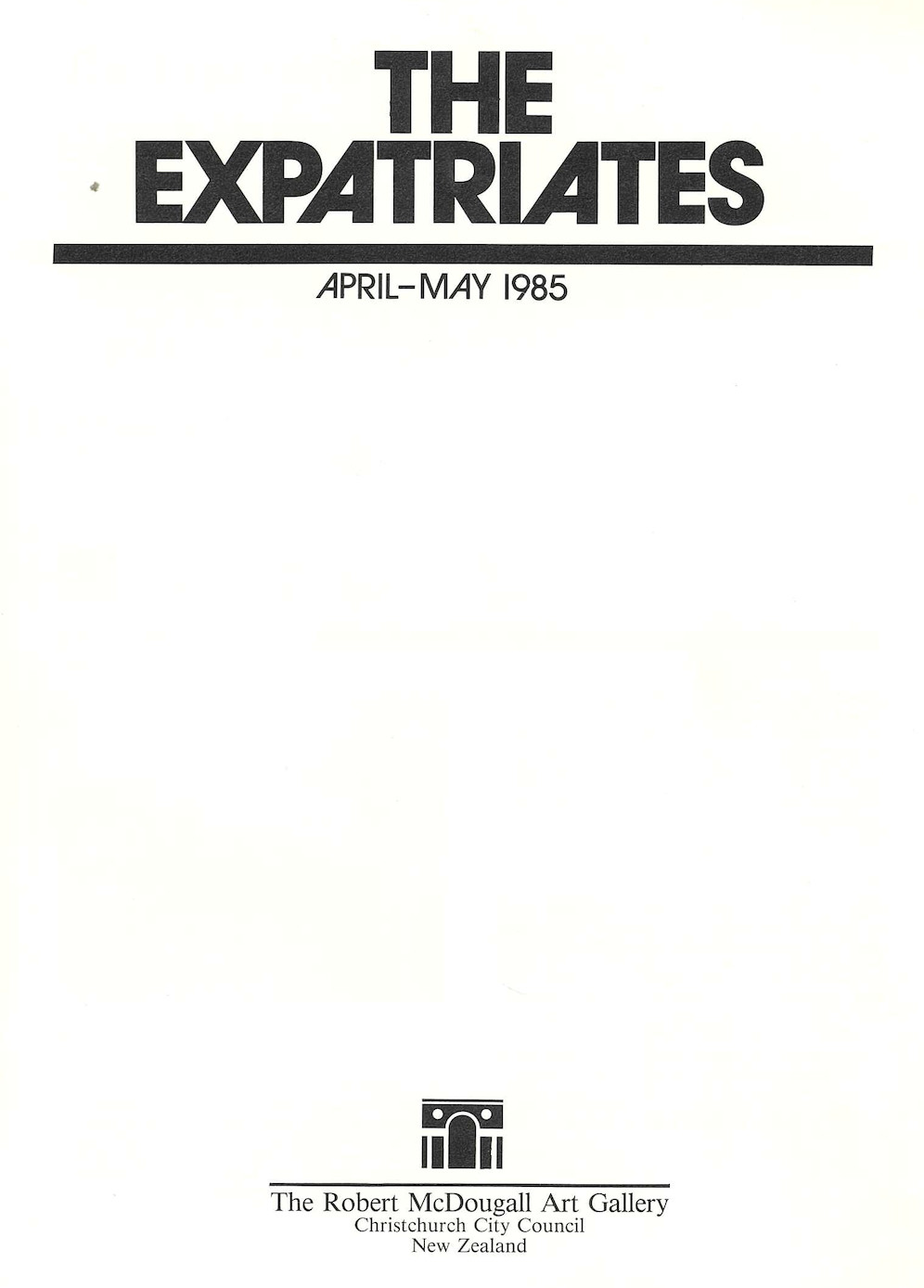 <p>Expatriates One and All</p>