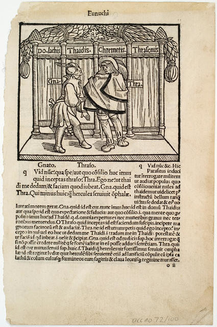 Page from Eunuchi by Terence