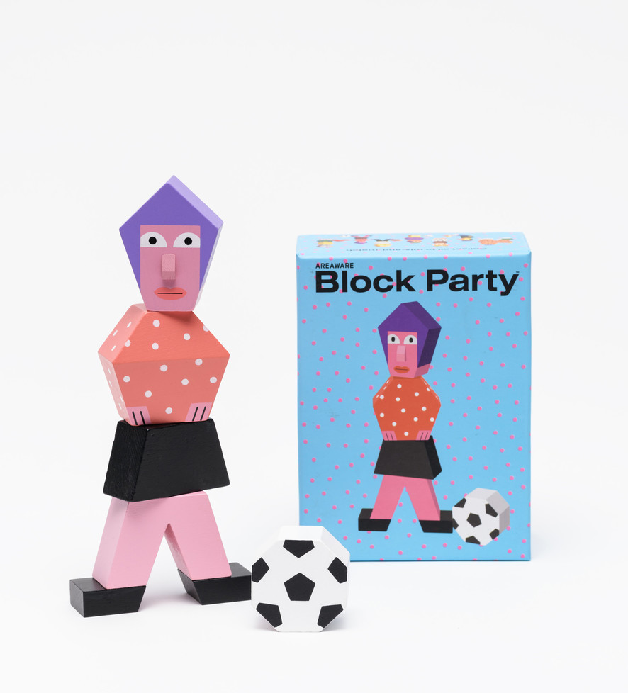 Block Party Gal Wooden Toy – Areaware