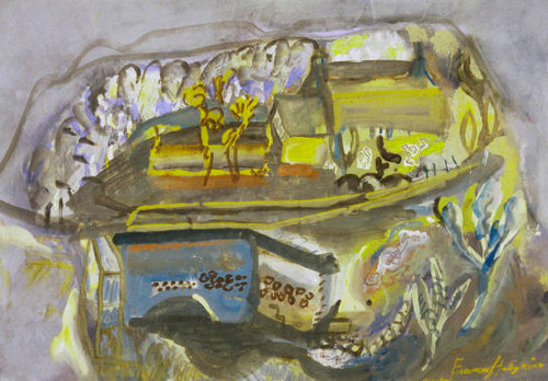 Frances Hodgkins To The Castle, Corfe Collection of Christchurch Art Gallery Te Puna o Waiwhetū; purchased 1980.
