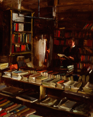 Evelyn Page The old bookshop Collection of Christchurch Art Gallery Te Puna o Waiwhetū, purchased 1983