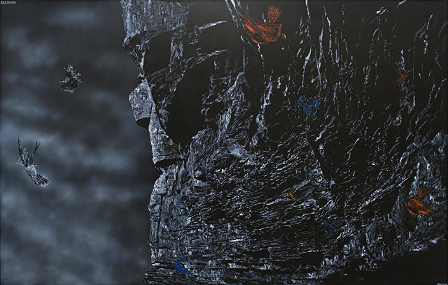 Shane Cotton Takarangi 2007. Acrylic on canvas. Collection of Christchurch Art Gallery Te Puna o Waiwhetū, purchased 2007