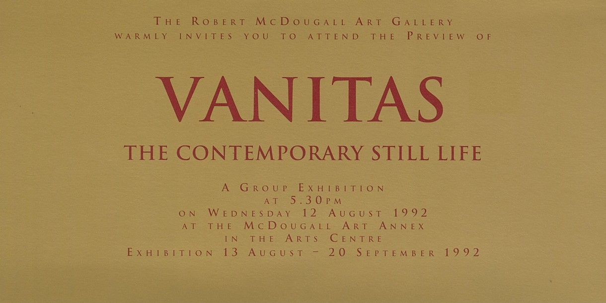 <p>Vanitas: the contemporary still life</p>