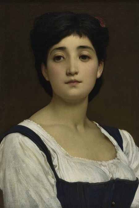 Frederic Leighton Teresina 1874. Oil on canvas board. Collection of Christchurch Art Gallery Te Puna o Waiwhetū, presented by the Canterbury Society of Arts 1932