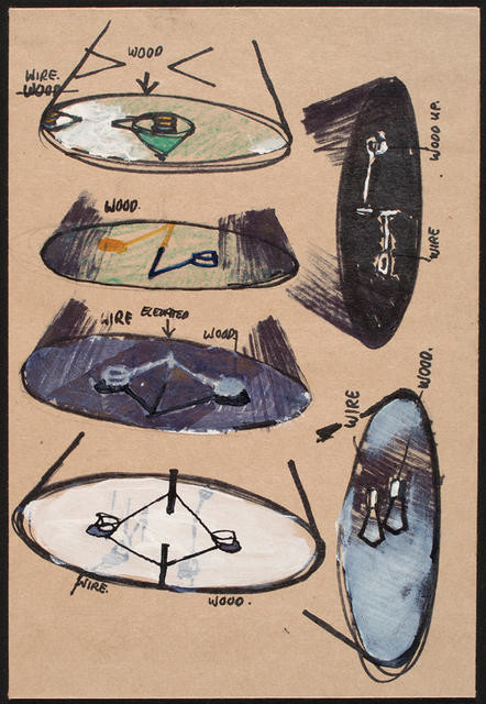 Seascape - documentation: preparatory drawing