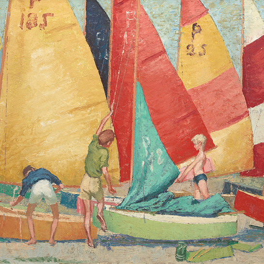 Jack Knight P. Class Making Sail Collection of Christchurch Art Gallery Te Puna o Waiwhetū