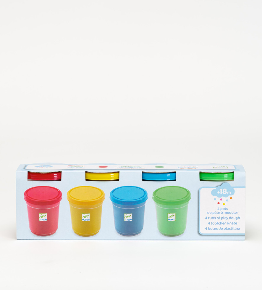 Play Dough - 4 Tubs Primary Colours