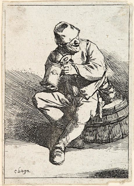 Peasant Drinking From Tankard