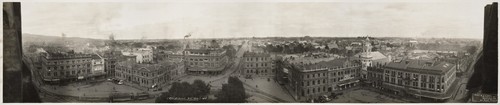 R.P. Moore, Christchurch NZ 1923. No.1 (view of Christchurch city from the cathedral tower), 1923