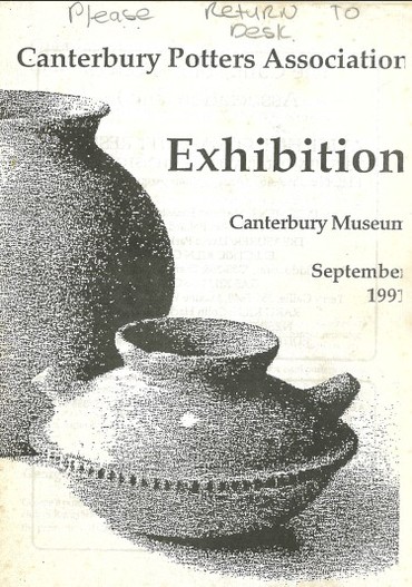 Canterbury Potters Association exhibition 1991