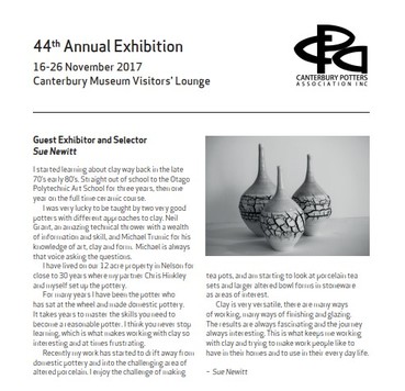 Canterbury Potters Association exhibition 2017